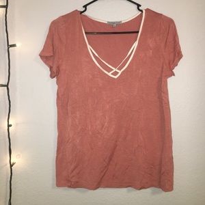Hardly word dusty rose short sleeve